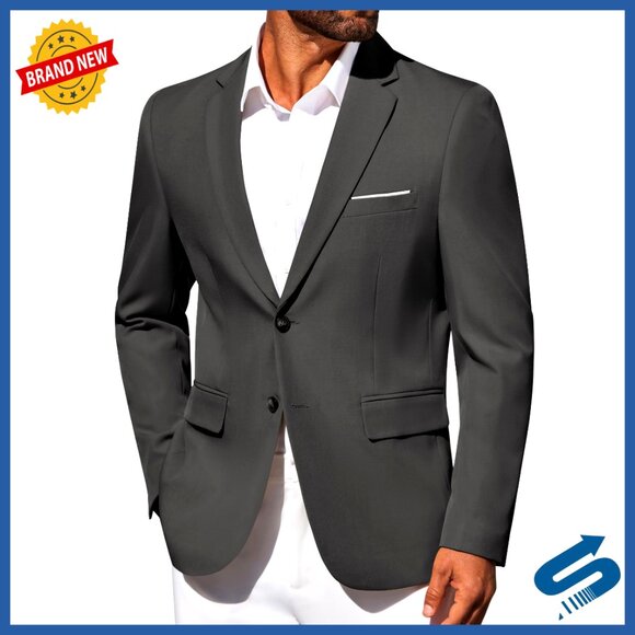Slim Fit Blazer Suit Jacket Lightweight Sport Coat Business Casual